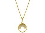 Orphelia 'Tista' Damen-Anhänger aus 925er Sterlingsilber mit Kette – Gold ZH-7586/G