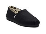 TOMS Alpargata Classic Baumwolle Damen Schwarze Espadrilles