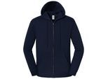 Fruit of the Loom Unisex Volwassen Iconic Premium Volle Rits Hoodie (Diep Navy)
