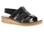 Hush Puppies Damen Sandalen Eden Leder elastisch schwarz
