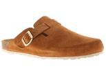 Hush Puppies Damen Sandalen Bailey Geschlossene Zehe Mule Leder Flach Slip-On Beige