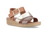 Hush Puppies Eliana Sandale Leder Damen Goldsandalen