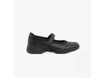 VELOCITY POUTY Meisjes Leren School schoenen Zwart