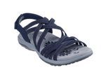 Skechers Reggae Slim - Sommerurlaub Polyester Damen Sandalen in Marineblau