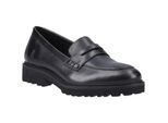 Hush Puppies Grazia Mädchenschwarze Slipper Aus Leder