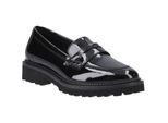 Hush Puppies Grazia Mädchenschwarze Slipper Aus Leder