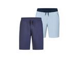 Phil & Co. Berlin Herren Pyjamashorts Cozy Classics 2-Pack Schlafshorts, Pyjama Shorts,