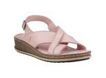Hush Puppies Elena Leren Dames Blush Wedges
