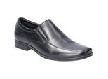 Hush Puppies Billy Leren Zwarte Instappers Voor Heren