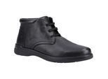 Hush Puppies Malcolm Leder Herren Stiefel Schwarz