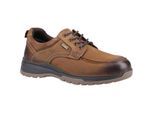 Hush Puppies Percy Leder Herenschoenen Tan Lace-Up