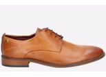 Base London Script Washed Leren Heren Tan Oxford Schoenen