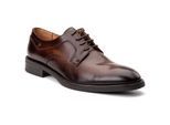 Base London Hülle Leder Herren Braune Schnürschuhe