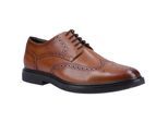 Hush Puppies Kingston Leren Heren Tan Brogues Schoenen