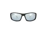 Polaroid Sport Wrap Heren Zwart Geel Gray Silver Mirror Polariseerde zonnebril