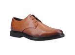 Hush Puppies Kye Leren Mannen Tan Veter Shoes