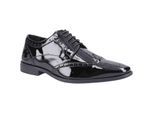 Hush Puppies Elliot Leder Herren Schwarze Brogues Schuhe