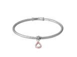 Orphelia Damen 925 Sterlingsilber Armband - Silber/Rose ZA-7398