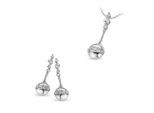 Orphelia Dames 925 Sterling Zilveren Set: Ketting-Hanger + Oorbellen - Zilver SET-5108