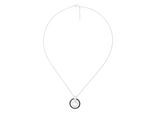 Orphelia 'Azalea' Damen 925 Sterling Silber Kette mit Anhänger - Silber/Schwarz ZH-7095/2