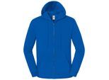 Fruit of the Loom Unisex Volwassen Iconische Premium Full Zip Hoodie (Koningsblauw)