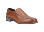Hush Puppies Donovan Leren Heren Tan Instappers