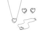 Orphelia 'Ariana' Damen Set aus 925 Sterling Silber: Armband + Ohrringe + Halskette - Silber SET-7482