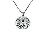 Orphelia Damen-Kette aus 925er Sterlingsilber mit Anhänger – Schwarz ZH-6036/3