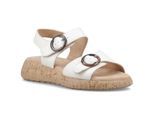 Hush Puppies Alison Leder Damen Creme Sandalen