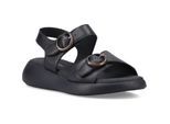 Hush Puppies Alison Leder Damen Sandalen Schwarz