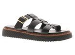 Hush Puppies Damen Sandalen Celeste Slingback Gladiator Leder Schnalle Schwarz