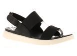 Hush Puppies Damen Sandalen Flach Selena Klettverschluss schwarz