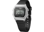 Ice Watch Ice Digit Retro - Black Silver Schwarz Damen Armbanduhr 022063 - S