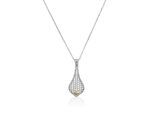 Orphelia Damen-Kette aus 925er Sterlingsilber mit Anhänger – Silber/Gold ZH-4880