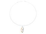 Orphelia Damen-Kette aus 925er Sterlingsilber mit Anhänger – Silber/Rosé ZH-6004