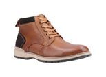 Hush Puppies Heren Dean Leren Laarzen (Tan)