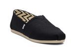 TOMS Alpargata Classic Baumwolle Damen Schwarze Espadrilles