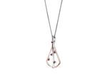 Orphelia 'Sacha' Damen-Kette mit Anhänger aus 925er Sterlingsilber, Silber/Rosé, ZH-7496