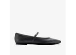 Emelina Gem Schwarze Glatte Schuhe