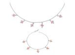 Orphelia Dames 925 Sterling Zilveren Set: Armband + Hanger - Zilver SET-2559