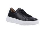 Hush Puppies Camille Leder Damen Schwarz Turnschuhe