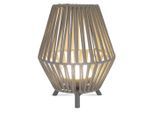 Newgarden Led-Aussenleuchte Conta, Taupe, Kunststoff, 25.5x32.5x25.5 cm, 3 Helligkeitsstufen, LED-Leuchtmittel austauschbar, tragbar, kabellos, aufladbar über Usb, Lampen & Leuchten, Außenbeleuchtung, Außenleuchten