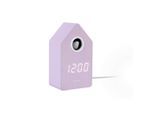 Karlsson Wecker, Mauve, Holzwerkstoff, 9x15.5x6 cm, 3D-Zahlen, Weckfunktion, Dekoration, Uhren, Wecker