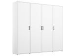 Rauch Möbel Drehtürenschrank, Weiß, Holzwerkstoff, 7 Fächer, 187x194x53 cm, Blauer Engel, BQ - Bündnis für Qualität, Made in Germany, Schlafzimmer, Kleiderschränke, Drehtürenschränke