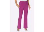Webhose LADY, Damen, Gr. 24, Kurzgrößen, pink (magenta), 63% Polyester, 34% Viskose, 3% Elasthan, unifarben, lang, Hosen