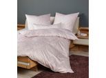Bettwäsche JANINE "Milano 4510845108 08 155x200,80x80", rosa (rosé), B/L: 135cm x 200cm, 1 Stk., 1 Stk., Mako-Satin, B/L: 80cm x 80cm, Mako-Satin, Obermaterial: 100% Baumwolle, Bettwäsche, Bettwäsche, mit Reißverschluss