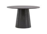 Livetastic , Braun, Schwarz , Holz , furniert , rund , 120x75x120 cm ,