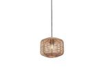 Good & Mojo , Naturfarben , Holz , Rattan , rund , 25x20x25 cm , LED-Leuchtmittel austauschbar , Beleuchtung, Innenleuchten, Hängeleuchten
