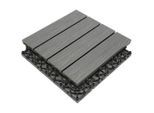Ambia Garden Terrassenfliese , Grau , Holzwerkstoff , 30x2.1x30 cm , Global Recycled Standard (Grs) , rutschfest, witterungsbeständig, lichtunempfindlich , Gartenzubehör, Terrassenfliesen