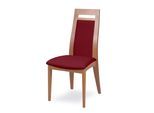 Esszimmerstuhl HOME AFFAIRE "CLIO", buche, bordeaux, buche natur, bordeaux, B:48cm H:101cm T:58cm, Massivholz, Stühle, Esszimmerstuhl, Stuhl mit wasserabweisender Stoff
